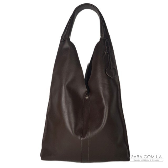 Сумка женская "Линда" натуральная кожа, коричевая (шоколад)  гладкая Сумка женская "Линда" натуральная кожа, коричевая (шоколад)  гладкая