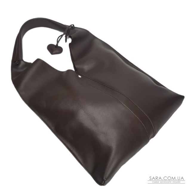 Сумка женская "Линда" натуральная кожа, коричевая (шоколад)  гладкая Сумка женская "Линда" натуральная кожа, коричевая (шоколад)  гладкая