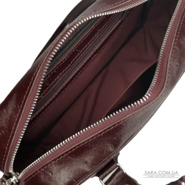 Сумка женская "Бриджит" натуральная кожа страуса (тиснение),бургунди Сумка женская "Бриджит" натуральная кожа страуса (тиснение),бургунди