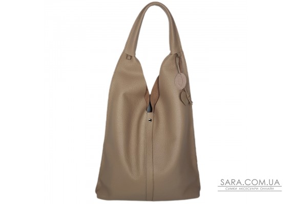 Сумка женская "Линда" натуральная кожа, латте  флотарь