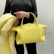 Сумка жіноча "Верона" натуральна шкіра,жовта з тиснення перли