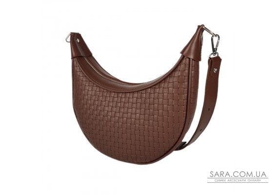 Сумка женская "Селена" натуральная кожа , коричневая (карамель) венетто