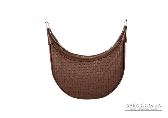 Сумка женская "Селена" натуральная кожа , коричневая (карамель) венетто