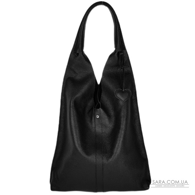 Сумка женская "Линда" натуральная кожа, черный  флотарь Сумка женская "Линда" натуральная кожа, черный  флотарь