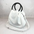 Сумка жіноча "Юта" натуральна шкіра, біла флотар