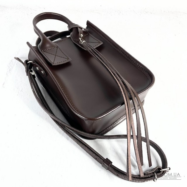 Сумка жіноча "Амелі"" натуральна шкіра, темно-коричнева матова Сумка жіноча "Амелі"" натуральна шкіра, темно-коричнева матова