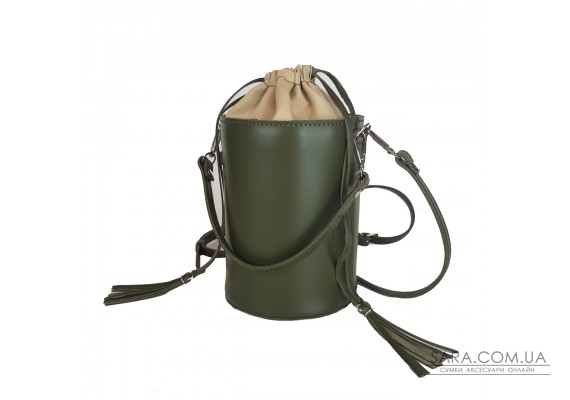 Сумка жіноча "Моніка" натуральна шкіра, хакі матова