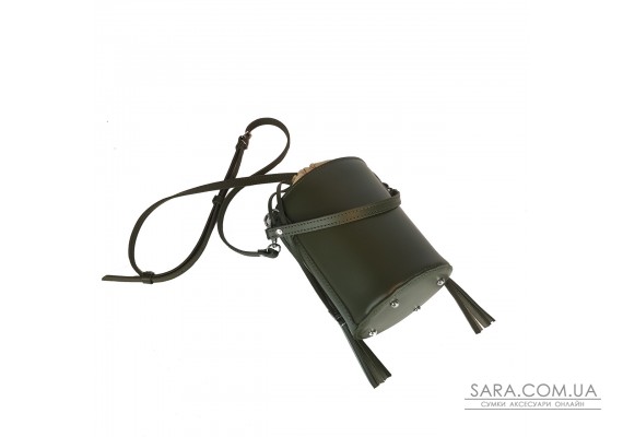 Сумка жіноча "Моніка" натуральна шкіра, хакі матова