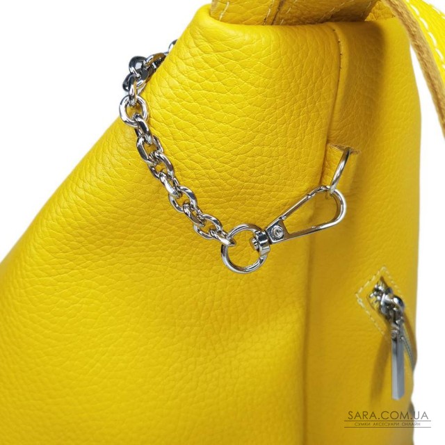 Рюкзак женский "Парис" натуральная кожа, желтый флотар Рюкзак женский "Парис" натуральная кожа, желтый флотар