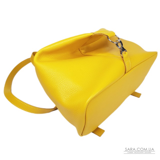 Рюкзак женский "Парис" натуральная кожа, желтый флотар Рюкзак женский "Парис" натуральная кожа, желтый флотар