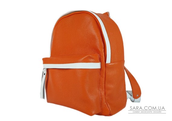 Рюкзак мужской "Багги" натуральная кожа, оранжевый