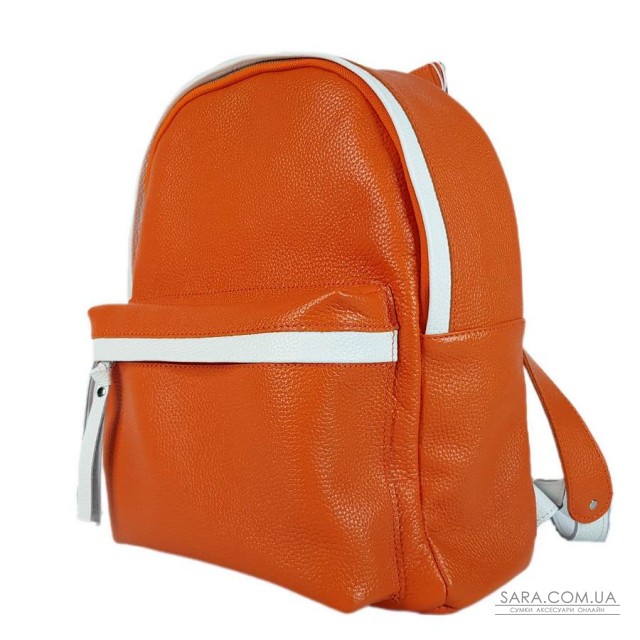 Рюкзак мужской "Багги" натуральная кожа, оранжевый Рюкзак мужской "Багги" натуральная кожа, оранжевый