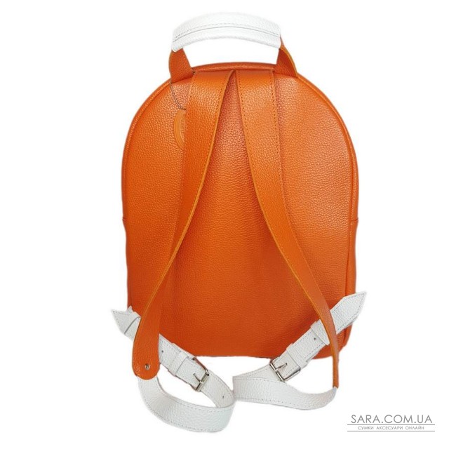 Рюкзак мужской "Багги" натуральная кожа, оранжевый Рюкзак мужской "Багги" натуральная кожа, оранжевый