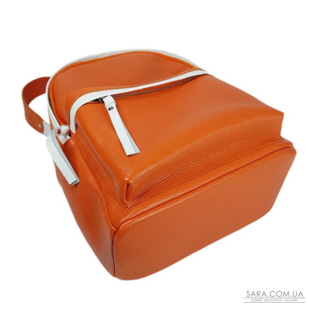 Рюкзак мужской "Багги" натуральная кожа, оранжевый Рюкзак мужской "Багги" натуральная кожа, оранжевый