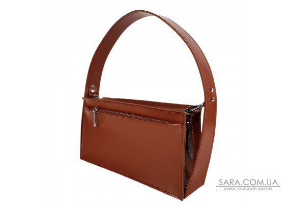 Сумка женская "Паола" натуральная кожа, колір гончарна глина