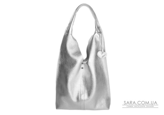 Сумка женская "Линда" натуральная кожа, серебрянный флотарь Сумка женская "Линда" натуральная кожа, серебрянный флотарь