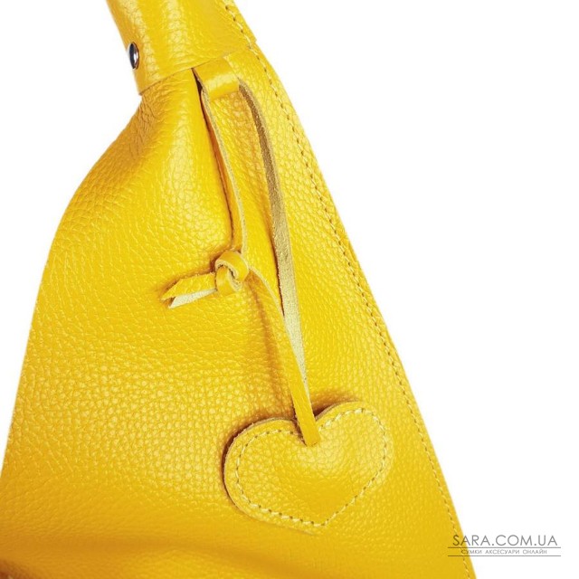Сумка женская "Линда" натуральная кожа, желтая  флотарь Сумка женская "Линда" натуральная кожа, желтая  флотарь