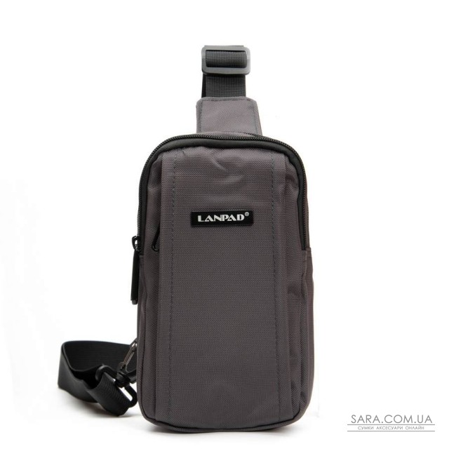Сумка Чоловіча на плече нейлон Lanpad 6043 gray Сумка Чоловіча на плече нейлон Lanpad 6043 gray