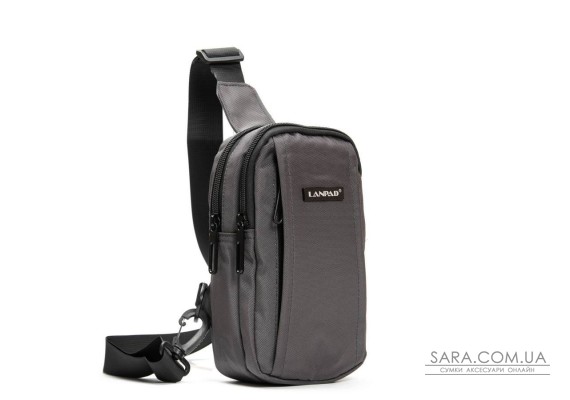 Сумка Чоловіча на плече нейлон Lanpad 6043 gray