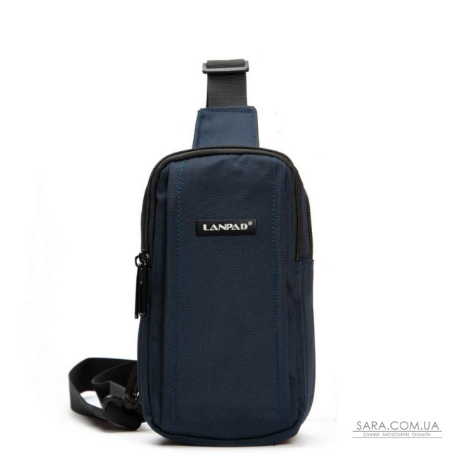 Сумка Чоловіча на плече нейлон Lanpad 6043 blue Сумка Чоловіча на плече нейлон Lanpad 6043 blue