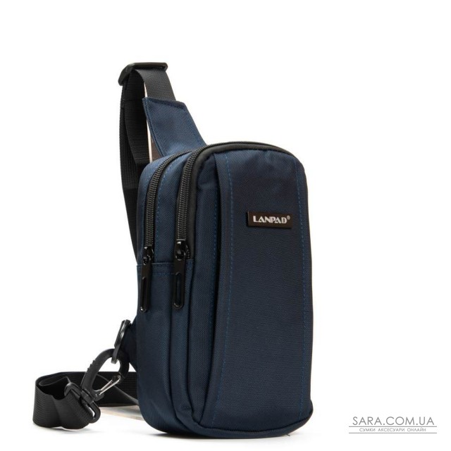 Сумка Чоловіча на плече нейлон Lanpad 6043 blue Сумка Чоловіча на плече нейлон Lanpad 6043 blue