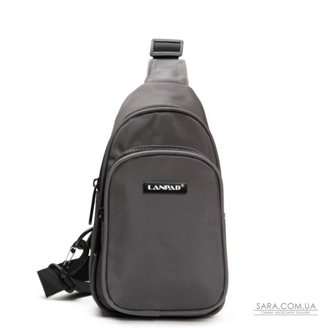 Сумка Чоловіча на плече нейлон Lanpad 63744 gray Сумка Чоловіча на плече нейлон Lanpad 63744 gray