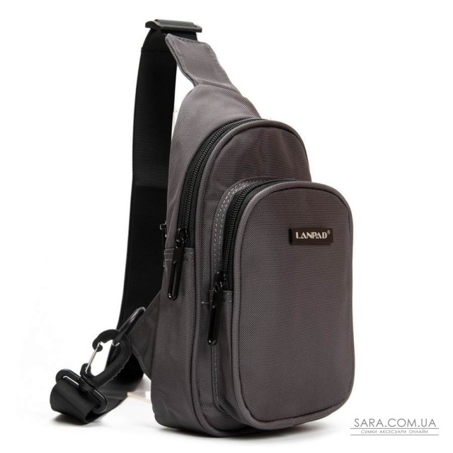 Сумка Чоловіча на плече нейлон Lanpad 63744 gray Сумка Чоловіча на плече нейлон Lanpad 63744 gray