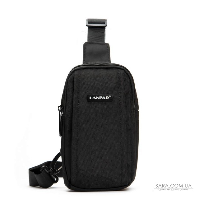 Сумка Чоловіча на плече нейлон Lanpad 6043 black Сумка Чоловіча на плече нейлон Lanpad 6043 black