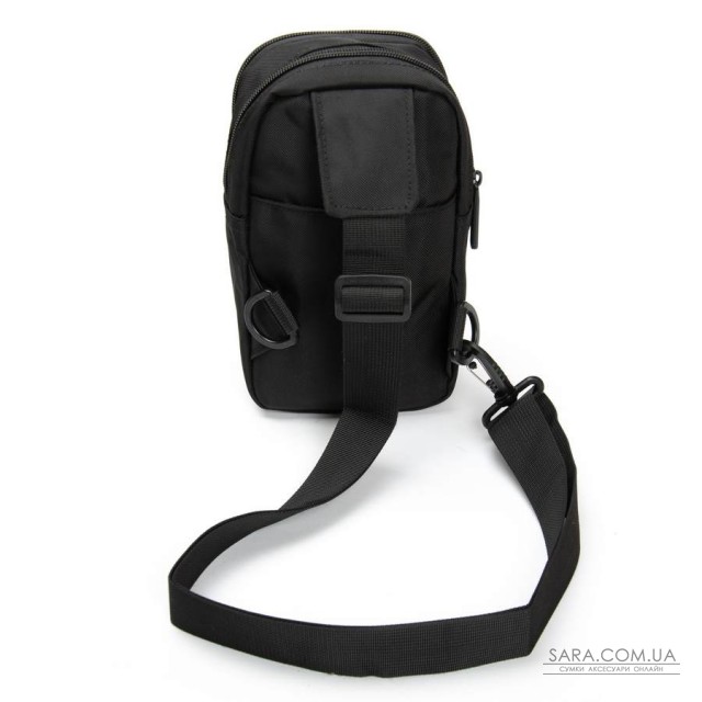 Сумка Чоловіча на плече нейлон Lanpad 6043 black Сумка Чоловіча на плече нейлон Lanpad 6043 black