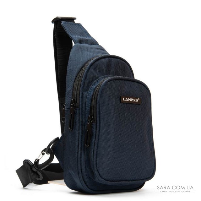 Сумка Чоловіча на плече нейлон Lanpad 63744 blue Сумка Чоловіча на плече нейлон Lanpad 63744 blue