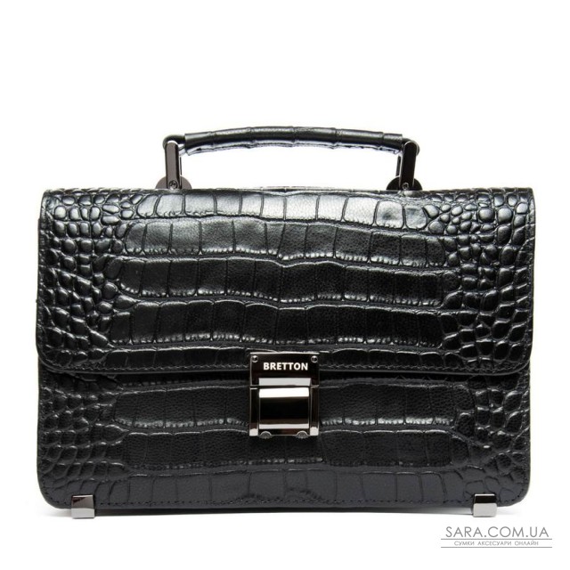 Сумка Чоловіча Барсетка шкіра BRETTON 5271-Q5 black Сумка Чоловіча Барсетка шкіра BRETTON 5271-Q5 black