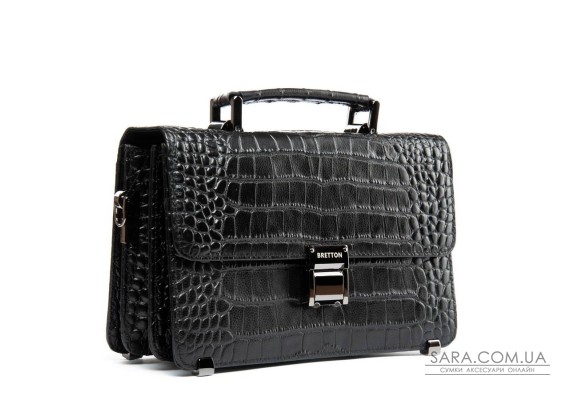 Сумка Чоловіча Барсетка шкіра BRETTON 5271-Q5 black