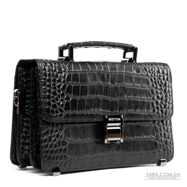 Сумка Чоловіча Барсетка шкіра BRETTON 5271-Q5 black Сумка Чоловіча Барсетка шкіра BRETTON 5271-Q5 black