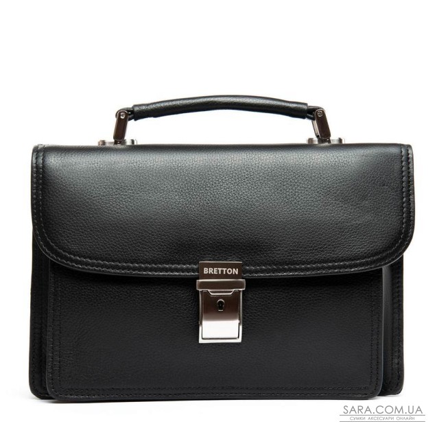 Сумка Чоловіча Барсетка шкіра BRETTON 9377-3 black Сумка Чоловіча Барсетка шкіра BRETTON 9377-3 black