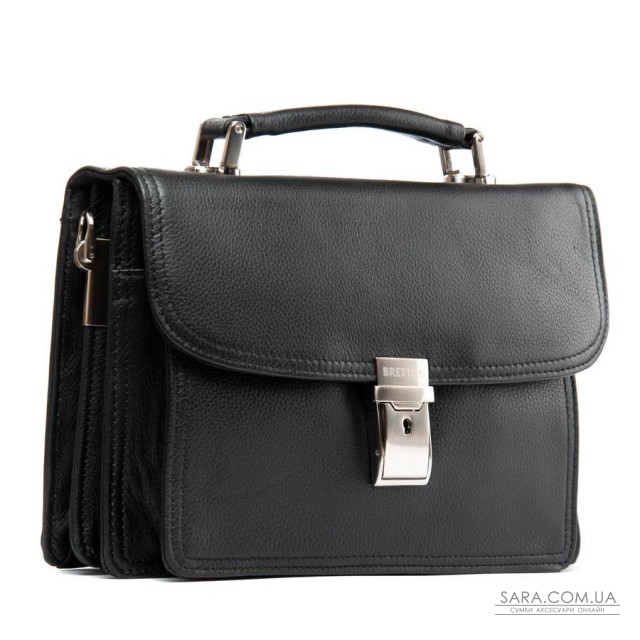 Сумка Чоловіча Барсетка шкіра BRETTON 9377-3 black Сумка Чоловіча Барсетка шкіра BRETTON 9377-3 black