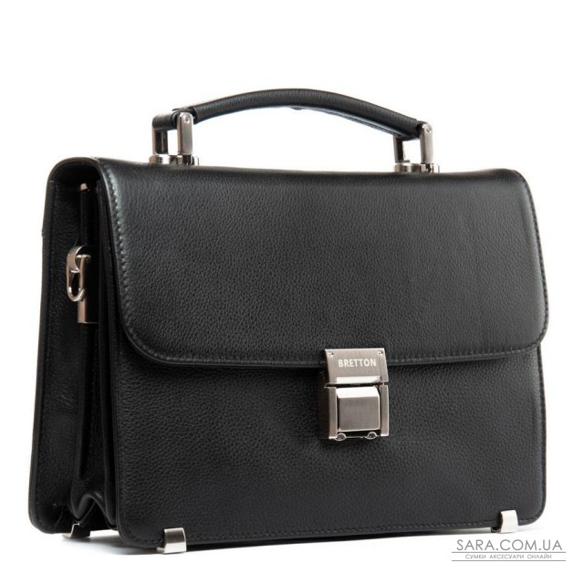 Сумка Чоловіча Барсетка шкіра BRETTON 4006-8 black Сумка Чоловіча Барсетка шкіра BRETTON 4006-8 black