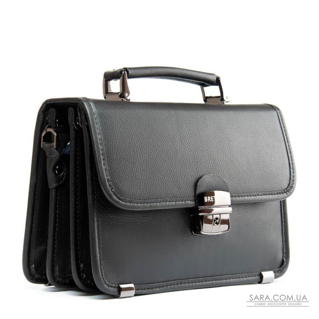 Сумка Чоловіча Барсетка шкіра BRETTON 3787-8 black Сумка Чоловіча Барсетка шкіра BRETTON 3787-8 black