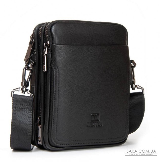 Сумка Шкіряна Чоловіча Планшет BRETTON 407-5M black Сумка Шкіряна Чоловіча Планшет BRETTON 407-5M black