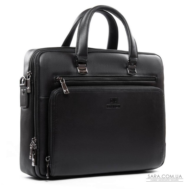 Сумка Чоловіча Портфель шкіра BRETTON 3492-1A black Сумка Чоловіча Портфель шкіра BRETTON 3492-1A black