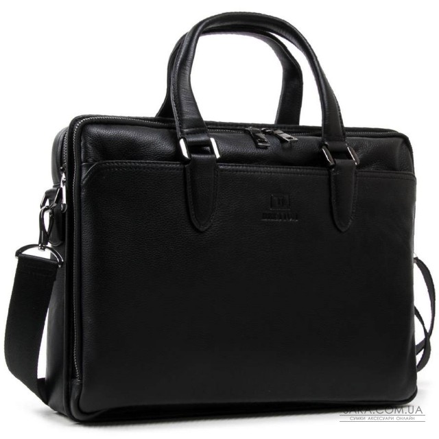 Сумка Чоловіча Портфель шкіра BRETTON 411-1 black Сумка Чоловіча Портфель шкіра BRETTON 411-1 black
