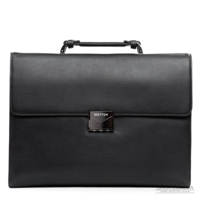 Сумка Чоловіча Портфель шкіра BRETTON 1716-1 black Сумка Чоловіча Портфель шкіра BRETTON 1716-1 black