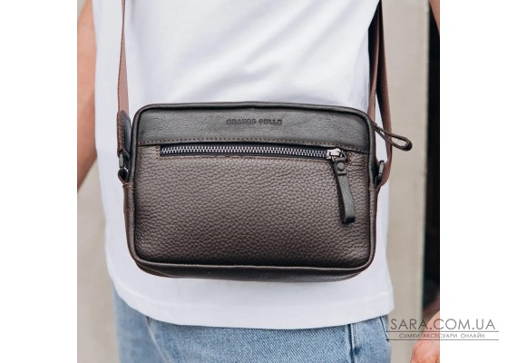 Сумка через плече компактна вертикальна Grande Pelle 736720 Urban Classic