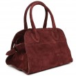 Замшева сумка тоут Італія Firenze fz3752_bordo бордо