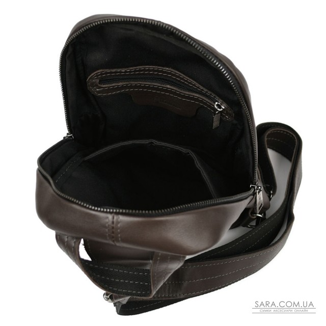 Рюкзак слинг кожаный с карманами TARWA GC-6020-3md коричневая Наппа Рюкзак слинг кожаный с карманами TARWA GC-6020-3md коричневая Наппа