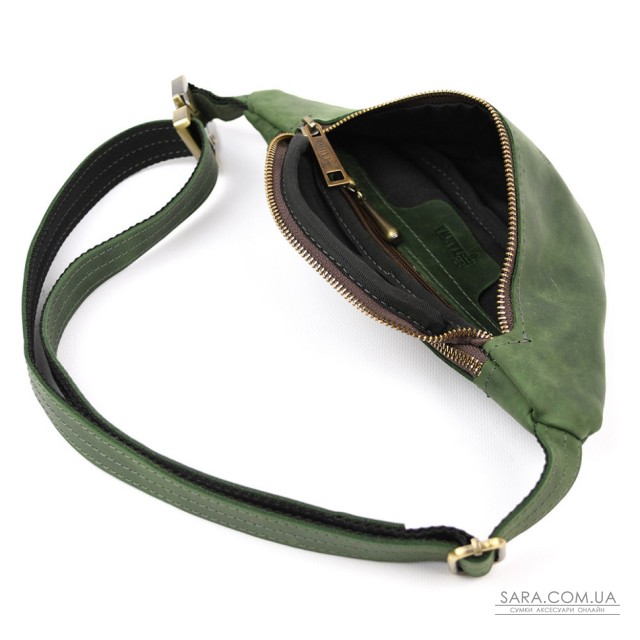 Зелена сумка бананка з кінської шкіри TARWA RE-3034-3md Зелена сумка бананка з кінської шкіри TARWA RE-3034-3md