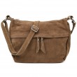 Замшева сумка месенджер Італія Firenze fz382328_taup тауп