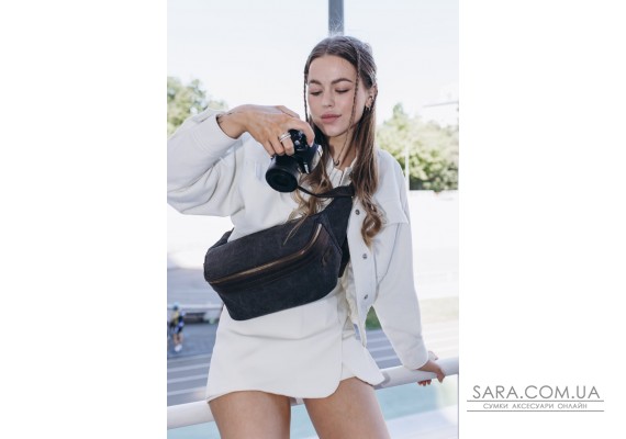 Сумка бананка для фотоапарата шкіра та канвас TARWA RCg-1313-4lx