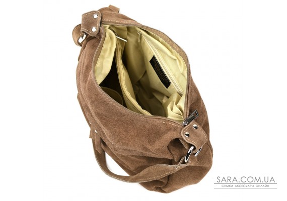 Замшева сумка месенджер Італія Firenze fz382328_taup тауп