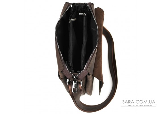 Чоловіча сумка через плече на три відділення велика Limary Lim-373RC крейзі хорс