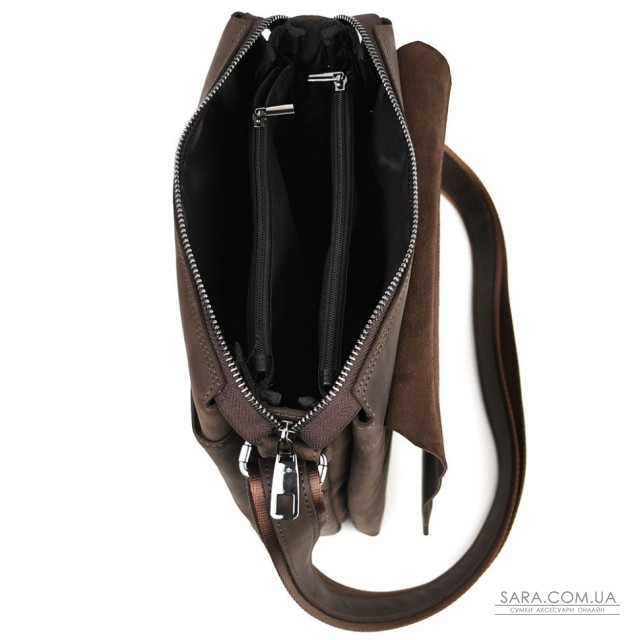 Чоловіча сумка через плече на три відділення велика Limary Lim-373RC крейзі хорс Чоловіча сумка через плече на три відділення велика Limary Lim-373RC крейзі хорс